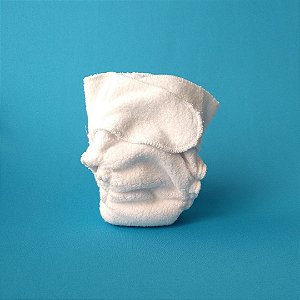 Contorno em melton Recém Nascido -Branco