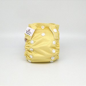 Fralda ecológica - Pul - Tamanho recém-nascido - Amarelo Bem-te-vi