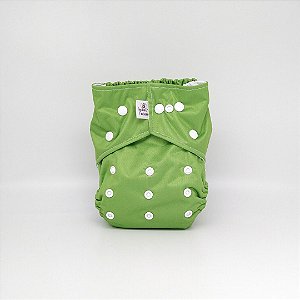 Fralda ecológica - Pul - Tamanho único - Verde Sapo Boi