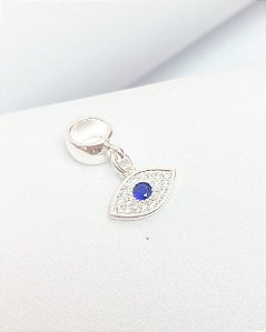 Berloque olho grego cravejado