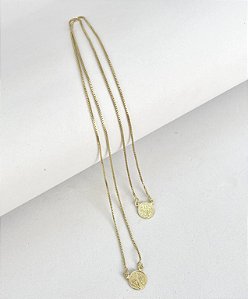 Escapulário São Bento Dourado