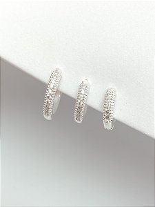 Argolinha click cristal P M G