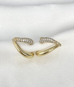 Earhook liso e cravejado