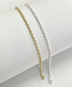 Pulseira bolinhas inspiração tiffany