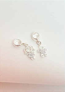 Berloque filhos cravejado