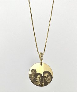 Colar personalizado laser medalha G