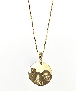 Colar personalizado laser medalha G