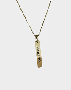 Colar personalizado laser plaquinha fina