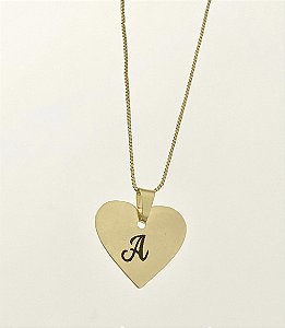 Colar personalizado laser coração