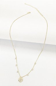 Colar pedrinhas margarida