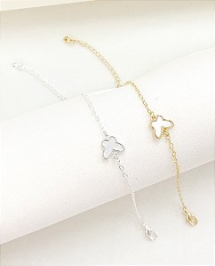 Pulseira borboleta madre pérola