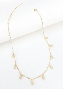 Choker bolinhas brilhosas