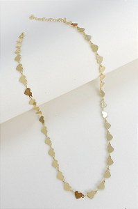 Choker corações lisos