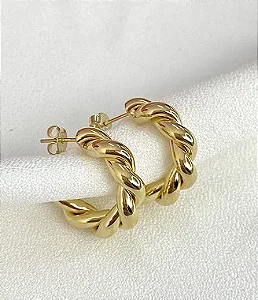 Argola torcida média