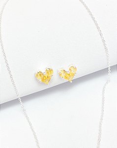 Conjunto Coração Citrino