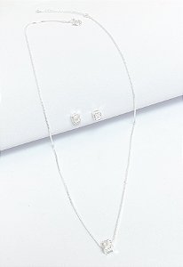 Conjunto Zircônias Cristais