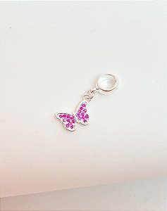 Berloque borboleta pink