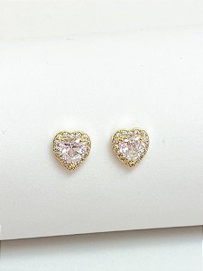 Brinco Coração Luxo