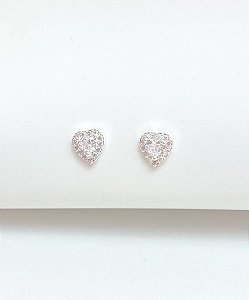 Brinco Coração Luxo Mini