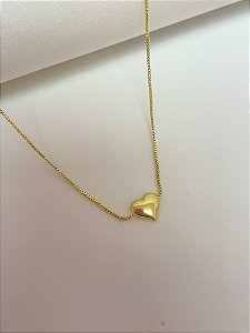 Colar coração liso