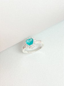 Anel coração tiffany