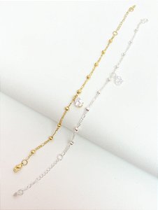 Pulseira bolinhas e gota de luz