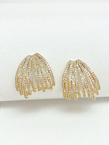 Brinco entrelaçado luxo