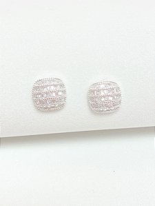 Brinco quadrado cristais