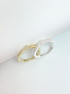 Anel fininho cravejado