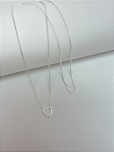 Escapulário coração vazado