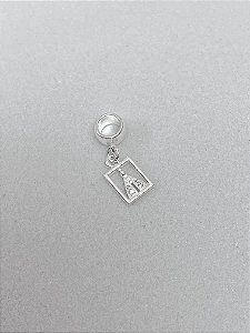Berloque Medalha Nossa Senhora Cristal