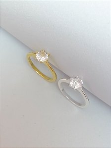 Anel solitário básico