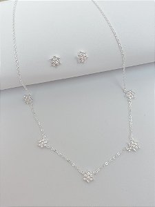 Conjunto cristais flowers