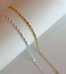 Pulseira brilhos torcida