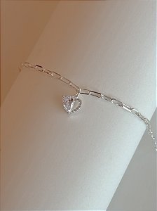 Pulseira elos coração