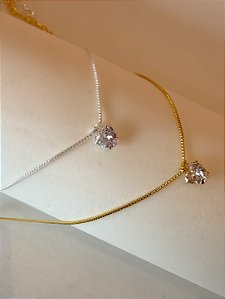 Tornozeleira coração cristal