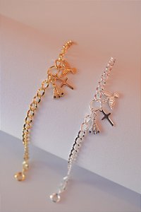 Pulseira elos religiosos