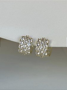 Argola click luxo grossinha