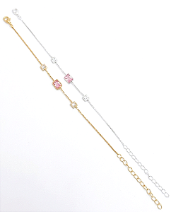 Pulseira rosa bebe