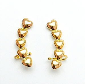 Earcuff coração liso