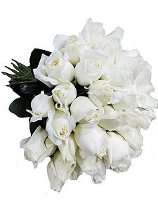 Buquê de 42 Rosas Brancas