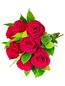 Buquê com 9 rosas vermelhas