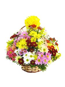 Cesta de Flores do Campo