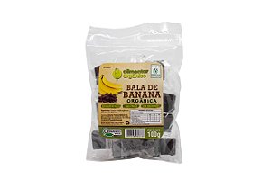 Bala de banana sem ad. de açucares orgânica 100g Alimentar