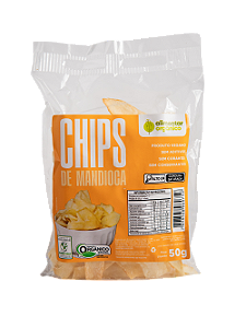 Chips de mandioca orgânico 50g Alimentar