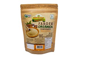 Farofa temperada tradicional orgânica 200g Alimentar