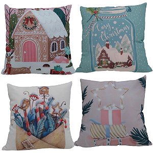 Capa de Almofada Decorativa Natal