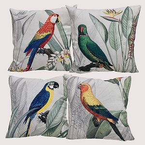 Capa de Almofada Decorativa - ARARA - 45X45