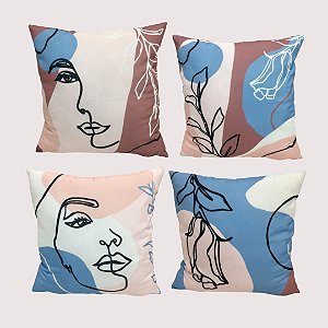 Capa de Almofada Decorativa ROSTO - 45x45