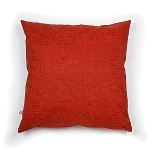 Capa para almofada quadrada 45cm x 45cm tecido acquablock vermelho liso